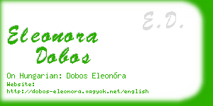 eleonora dobos business card