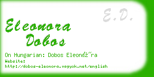 eleonora dobos business card